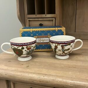 Brighton Set of 2 Large Tea Coffee Cups 2nd Edition LOVE New in Box